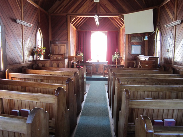 Interieur van het kerkje